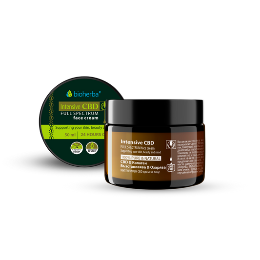 Bioherba Intensive CBD Face Cream – Интензивен CBD крем за лице, 50 мл