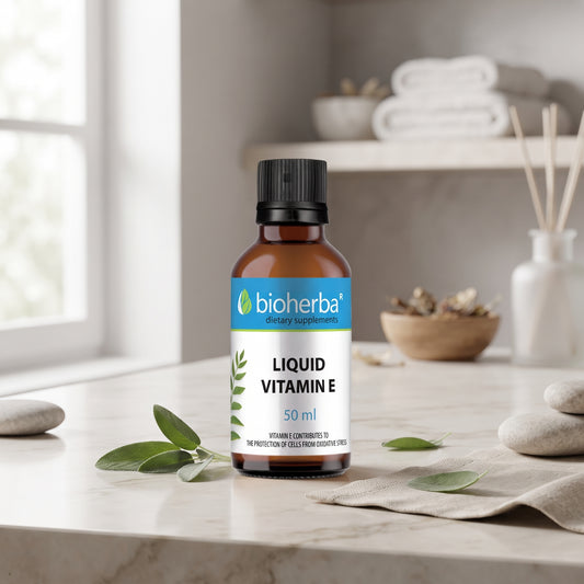 Течен Витамин E (Liquid Vitamin E) Bioherba – 50 мл