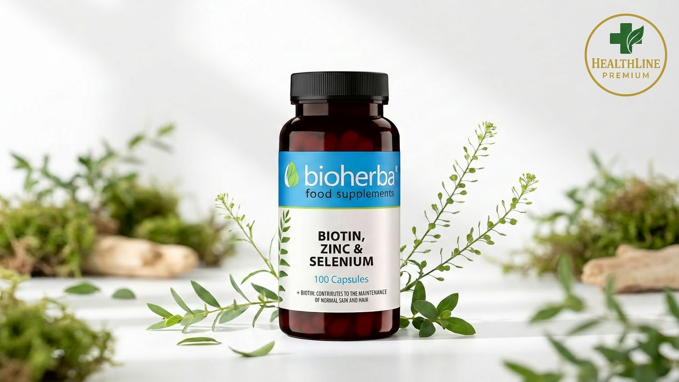 БИОТИН, ЦИНК И СЕЛЕН (BIOTIN, ZINC & SELENIUM) – 100 капсули, Биохерба