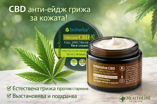 Bioherba Intensive CBD Face Cream – Интензивен CBD крем за лице, 50 мл