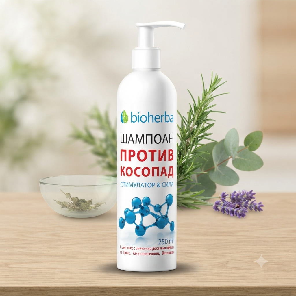 Шампоан против косопад „Стимулатор & Сила“ (250мл)