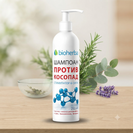 Шампоан против косопад „Стимулатор & Сила“ (250мл)