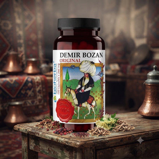 ДЕМИР БОЗАН (DEMIR BOZAN™) – За Нервната Система и Тонус, Биохерба, 100 капсули x 240 мг