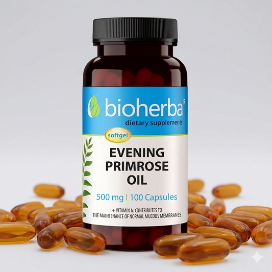 МАСЛО ОТ ВЕЧЕРНА ИГЛИКА/ EVENING PRIMROSE OIL, 100 капсули, 500мг