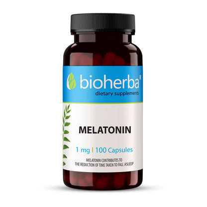 Мелатонин (Melatonin) – 100 капсули х 1 мг | Биохерба