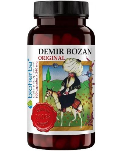 ДЕМИР БОЗАН (DEMIR BOZAN™) – За Нервната Система и Тонус, Биохерба, 100 капсули x 240 мг