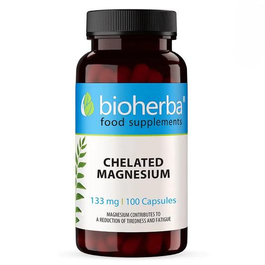 Chelated Magnesium 133 mg – Високоусвоим Магнезий за Енергия и Намаляване на Умората | 100 капсули