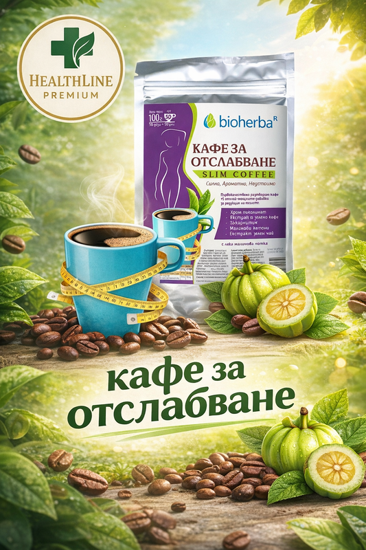 Кафе за отслабване Slim Coffee – разтворимо кафе с растителни екстракти | 100 g (50 дози)
