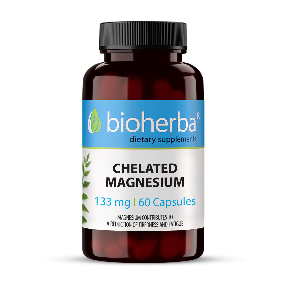 Chelated Magnesium 133 mg – Високоусвоим Магнезий за Енергия и Намаляване на Умората | 60 капсули